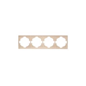 Рамка 4-постовая Kranz Strong KR-78-0754-8 бежевый