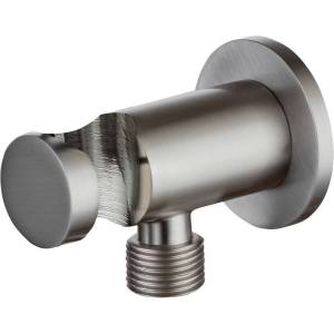 Шланговое подключение Allen Brau Priority 5.31015-BN никель брашированный, с держателем