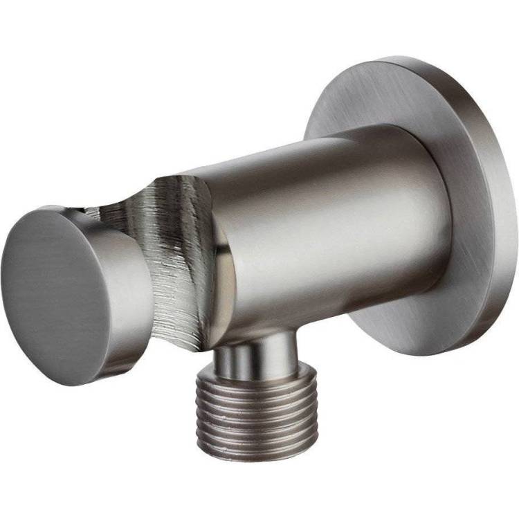 Шланговое подключение Allen Brau Priority 5.31015-BN никель брашированный, с держателем