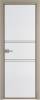 Межкомнатная дверь Profil Doors 2 AX цвет профиля Никель матовый, стекло безопасное 6 мм мору белый 700x2000