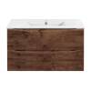 Тумба под раковину Vincea Mia Slim VMC-2MC900S1RW Коричневый