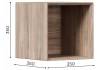 Полка Woodville Электра 350 559859 вяз дымчатый фото 2