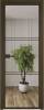 Межкомнатная дверь Profil Doors 3 AX цвет профиля Деорэ, стекло безопасное 6 мм зеркало 600x2000
