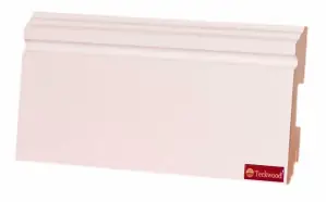 Плинтус МДФ TeckWood Белый фигурный (под покраску) 2150х120х16