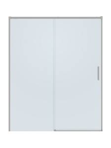 Душевая дверь в нишу Cezares PLANE-BF-1-150-C-IN профиль сатин, стекло прозрачное, 150x195