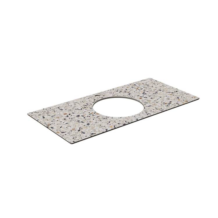 Столешница Kerama Marazzi Plaza (Плаза) KM6012G0471RP100Ic2 белый натуральный, 100x48
