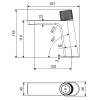 Смеситель для раковины Excellent Krotos AREX.8001CR хром фото 5