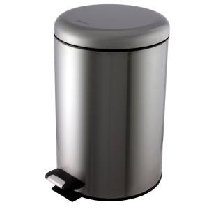Урна Ksitex BGR-12M, с механизмом поднятия крышки, 12л, матовая сталь