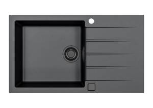 Мойка кухонная Alveus Granital Cadit 40 1148160 Carbon - G91 с сифоном, 86x50