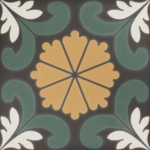 Керамогранит Dna Tiles Sync 125635 Flower Green 15x15