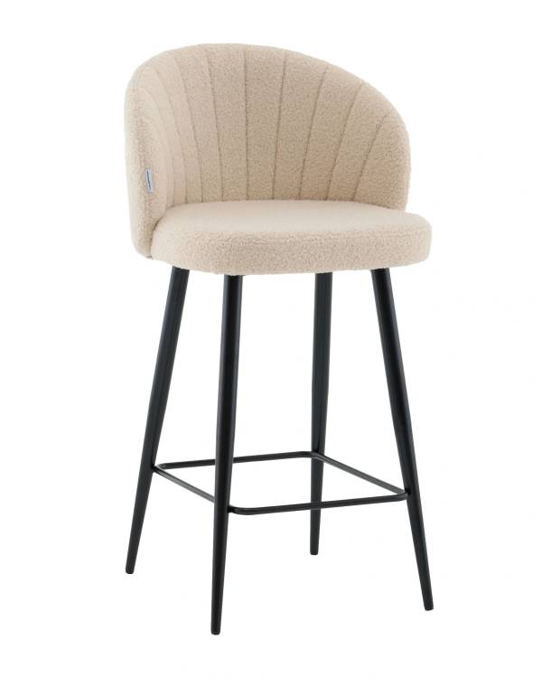 Стул полубарный Stool Group Ханнингем vd-hanningem-fl-beige бежевый, букле
