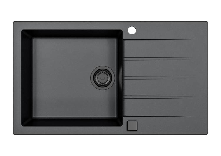 Мойка кухонная Alveus Granital Cadit 40 1148160 Carbon - G91 с сифоном, 86x50