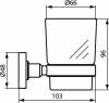 Стакан Ideal Standard IOM A9120XG матовое стекло, silk black фото 3