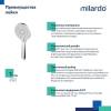 Душевая лейка Milardo Rora 4F ROR4FCRM18 фото 3