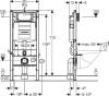 Система инсталляции для унитазов Geberit Duofix UP 320 111.300.00.5 кнопка хром глянцевый, хром матовый фото 6