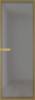 Межкомнатная дверь Profil Doors 1 AGN цвет профиля Золото, стекло безопасное 4 мм иней графит 700x2000