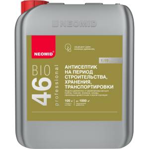 NEOMID 46 BIO АНТИСЕПТИК на период строительства и хранения концентрат 1:19, бесцветный (5л)