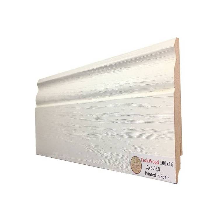 Плинтус МДФ TeckWood цветной Дуб Лед 2150x100x16