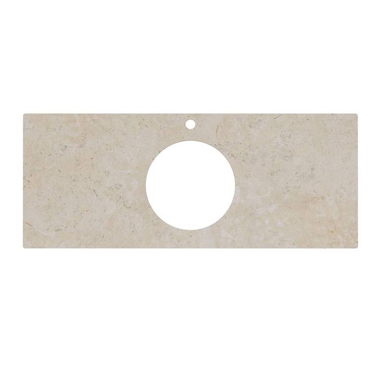 Столешница Kerama Marazzi Plaza PL5.DD590500R\120 для накладных раковин, Про Лаймстоун АТ бежевый темный