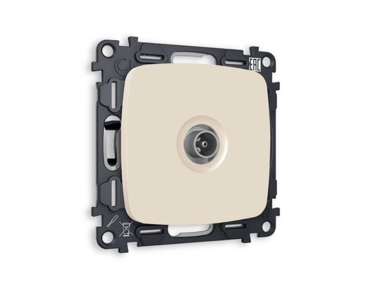 Комплект механизма TV розетки оконечной Ambrella Volt Omega MO333010