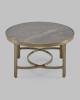 Стол журнальный Stool Group Адриана ECT-223-BRCG-BNSG серая керамика 80x80x45 фото 4