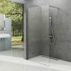 Душевая перегородка Ravak Walk-In Wall GW9WA0C00Z1 100x200 см, профиль хром, стекло прозрачное+кронштейн 90 см, хром фото 2
