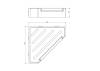 Полка Aquatek AQ4976CR хром, 22x22 фото 3