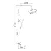 Душевая система Rose R3536 с термостатом, хром фото 2