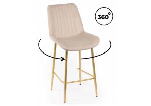 Полубарный стул Notta Седа 360 632602 бежевый (zd 210) / золотой np