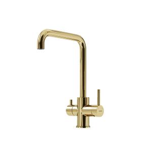 Смеситель для кухни Sancos Vela SC4013ZG под фильтр, золотой глянцевый