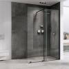 Душевая перегородка Abber Komfort AG09120B 120x200, профиль Черный фото 2