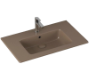 Раковина Isvea SistemaT 10SL51081SV-2H коричневый матовый, 81x46.5
