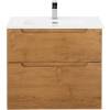 Тумба с раковиной Belbagno Etna H-60 ETNA-H60-800-2C-SO-RN-P 80x45x60 Rovere Nature подвесная с двумя выкатными ящиками, с доводчиками