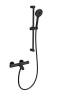 Смеситель для ванны Wonzon & Woghand WW-C2002-A-MB с душевым гарнитуром и термостатом, черный матовый