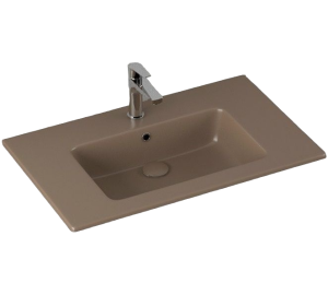 Раковина Isvea SistemaT 10SL51081SV-2H коричневый матовый, 81x46.5