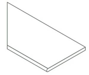 Бордюр Italon Авангард X2 620090001169 Блэк закругленный левый 30x120