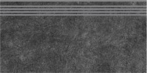 Ступень Kerama Marazzi Королевская дорога SG615020R/GR чёрный обрезной 30x60x0.9