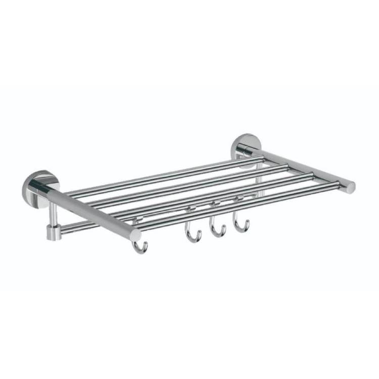 Полка для полотенец 40 см(4 крючка) Savol 87 S-408745 хром