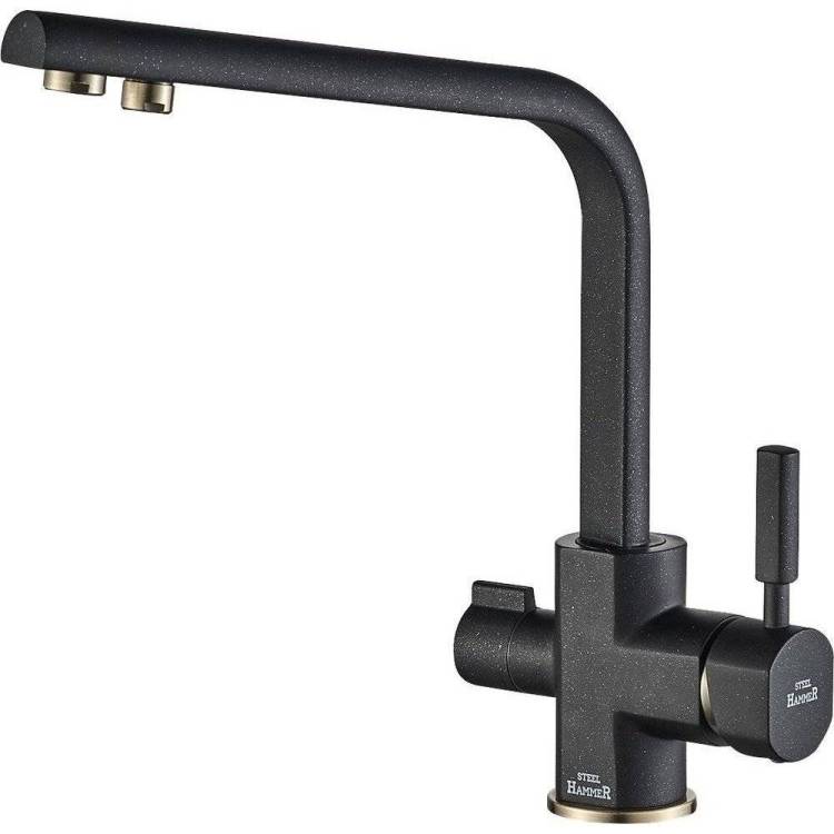 Смеситель для кухни Zorg Steel Hammer SH 909 Black Br