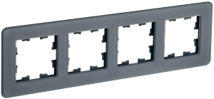 Рамка 4-постовая IEK Brite BR-M42-G-41-K53 графит