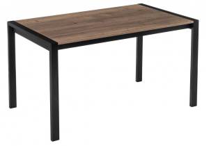 Кухонный стол Woodville Центавр 420989 120 (160) х 70 дуб велингтон / черный матовый