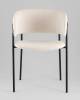 Кресло Stool Group Нэлли AV 486-L10-9005 буклированный велюр белый фото 3