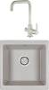 Комплект Paulmark Brilon PM104546-GR серый + Смеситель Paulmark Logas Lo213021-310 для кухонной мойки, серый