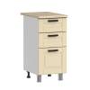 Кухонный модуль напольный Аленушка Астра Н3Я 400 Н00231091 крем,скоба черный