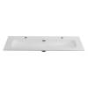 Раковина Cezares Eco CZR-8073-120-1-2 c двумя отверстиями под смеситель, белый глянцевый, 121x46 фото 2