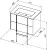 Тумба с раковиной Allen Brau Reality 1.32004.WM белый матовый, 71x50 фото 16