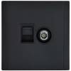 ТВ-розетка+Ethernet RJ45 IEK Forte&Piano FP-AK20-2-M-K02 черный фото 5