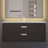 Тумба с раковиной Uperwood Modul подвесная, матовая, черная, 100 см фото 7