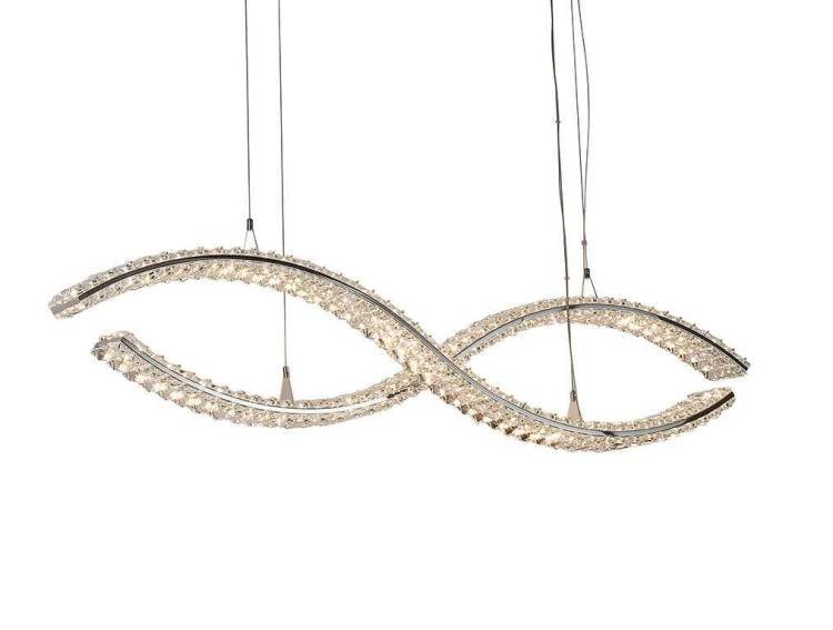 Подвесная светодиодная люстра Newport Crystal 8242N/110 chrome