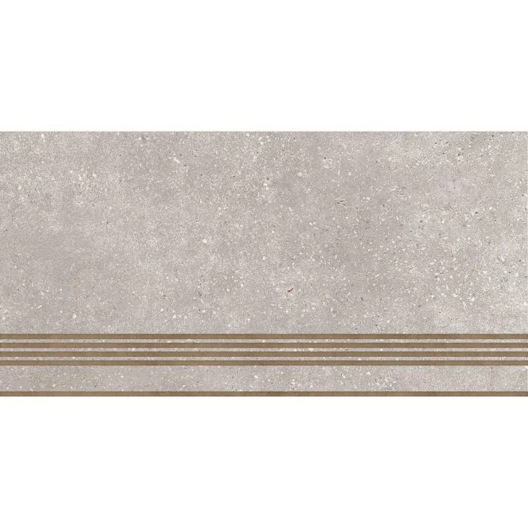 Ступень Global Tile Coral Rock ST183VG Серый 30x60